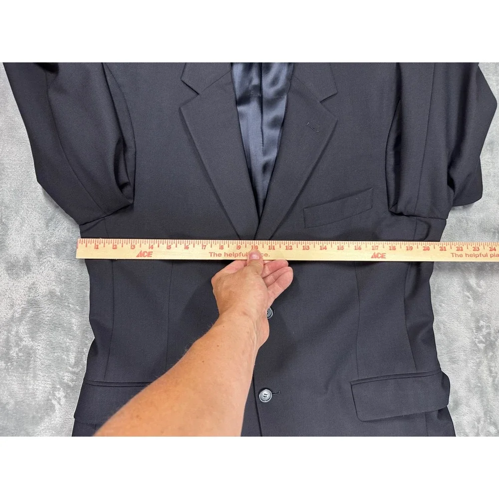 Brooks Brothers Stretch Navy Blue Wool Blend Blazer Sport Coat Mens 41R 41 R